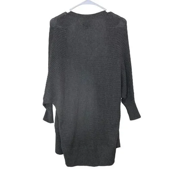 American Eagle Outfitters Woman's Gray Long Sleeve Knit Open Cardigan Size XS - Picture 2 of 8